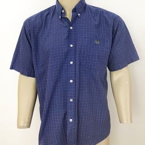Lacoste plaid button down shirt sleeve shirt